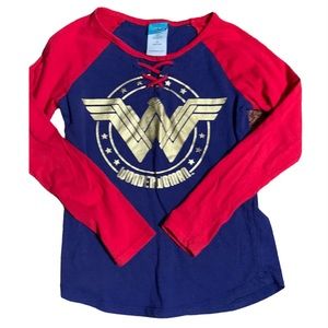 Girls wonder woman long sleeve T-shirt